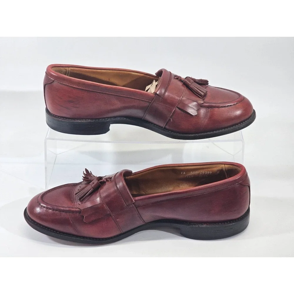 Allen Edmonds Newport Tassel Kiltie Loafers Moc Toe Leather Men's 12‎ Shoes EUC